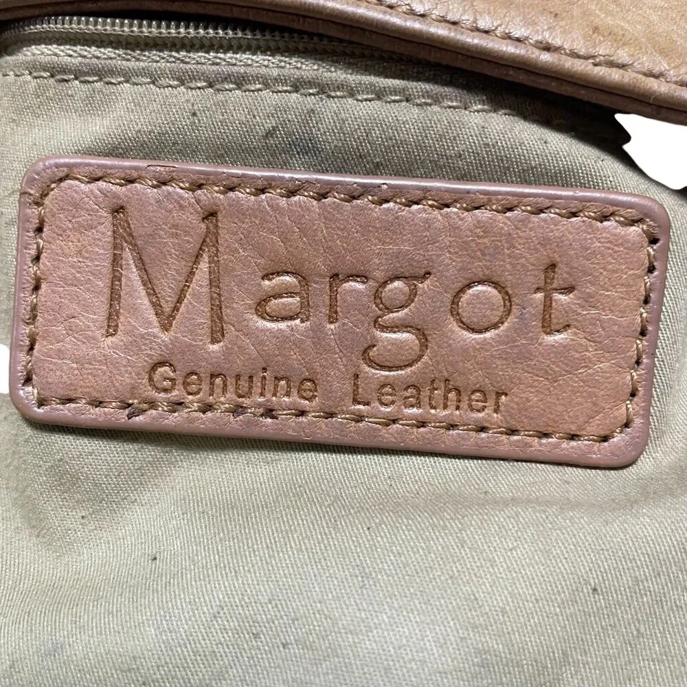 Margot Tan Leather Cross Body Handbag Adjustable Strap‎ (read description)